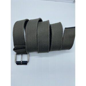 Green Woven Polyester Belt Men's Size 40 Measures 48" Long x 1.5" Wide